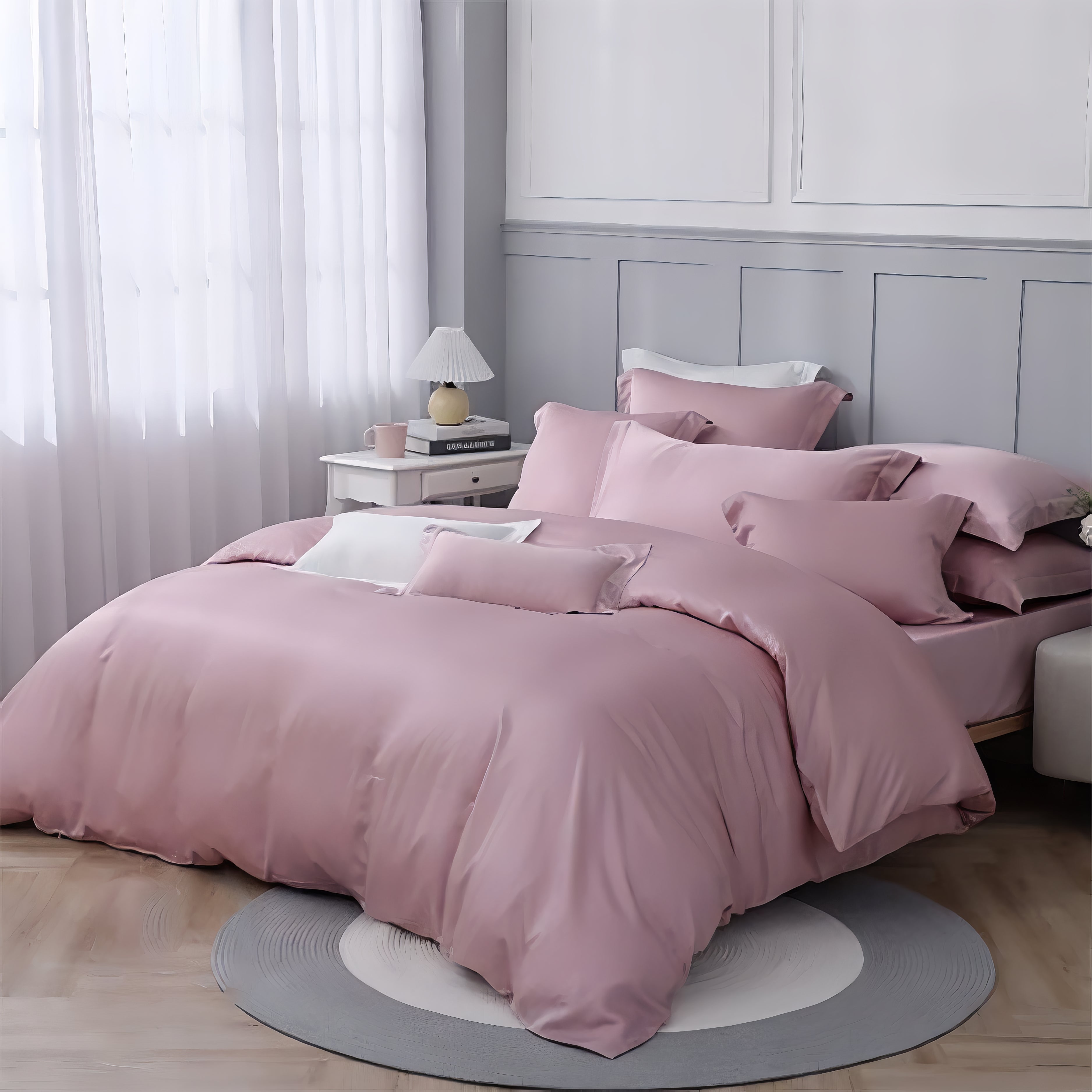 モランディピンク無地｜80番手リヨセル寝具